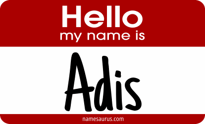 Hello my name is Adis png download