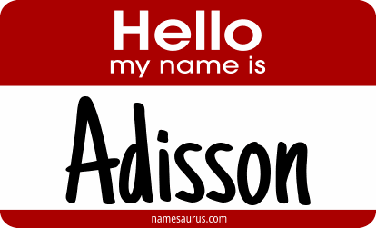 Hello my name is Adisson png download
