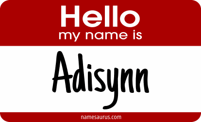 Hello my name is Adisynn png download