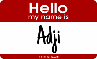 Hello my name is Adji png download
