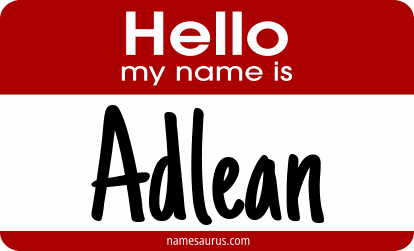 Hello my name is Adlean png download