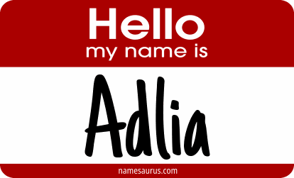 Hello my name is Adlia png download