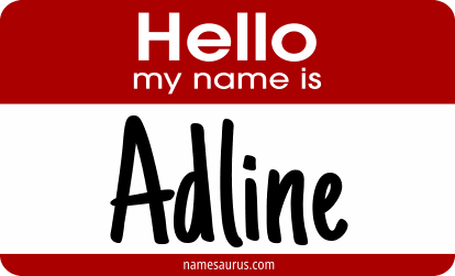 Hello my name is Adline png download