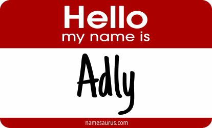 Hello my name is Adly png download