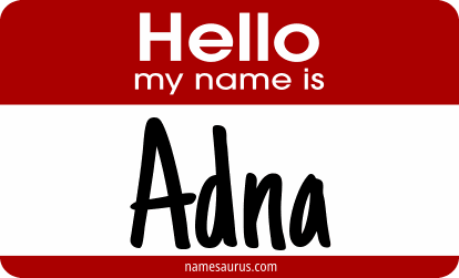 Hello my name is Adna png download