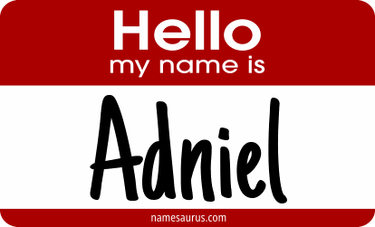 Hello my name is Adniel png download