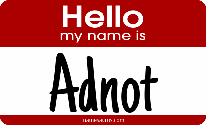 Hello my name is Adnot png download