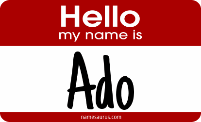 Hello my name is Ado png download