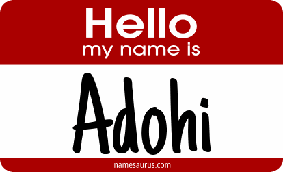 Hello my name is Adohi png download