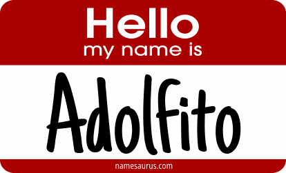 Hello my name is Adolfito png download