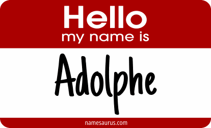 Hello my name is Adolphe png download