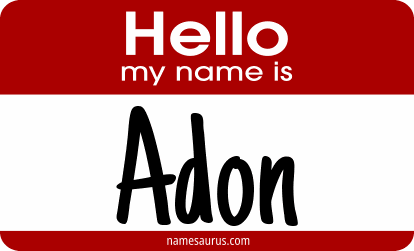 Hello my name is Adon png download