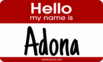 Hello my name is Adona png download