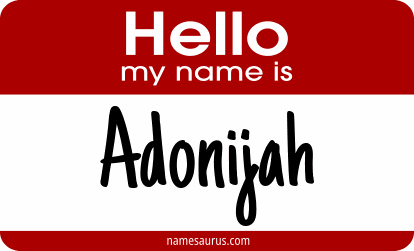 Hello my name is Adonijah png download
