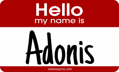 Hello my name is Adonis png download