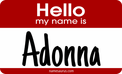 Hello my name is Adonna png download