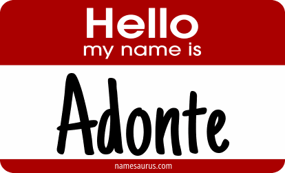 Hello my name is Adonte png download