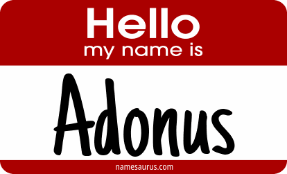 Hello my name is Adonus png download
