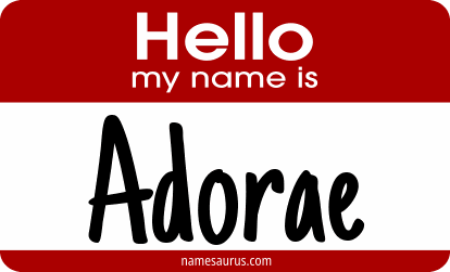Hello my name is Adorae png download