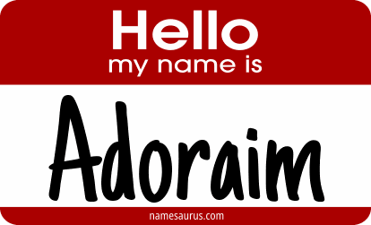 Hello my name is Adoraim png download