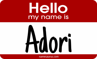 Hello my name is Adori png download