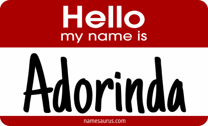 Hello my name is Adorinda png download
