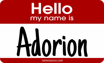 Hello my name is Adorion png download