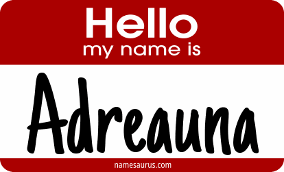 Hello my name is Adreauna png download
