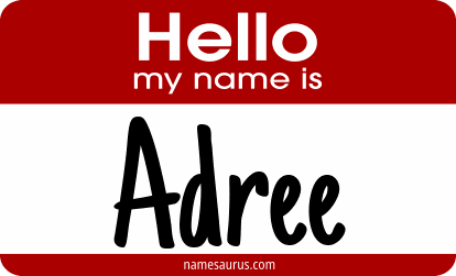 Hello my name is Adree png download