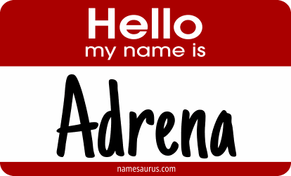 Hello my name is Adrena png download