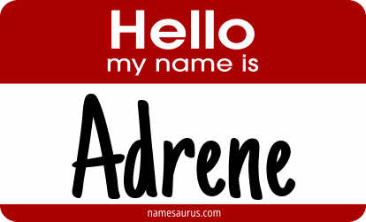 Hello my name is Adrene png download