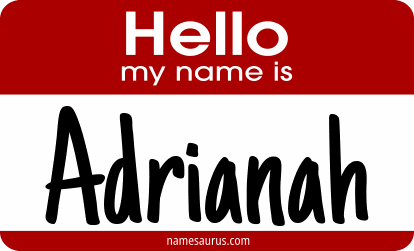 Hello my name is Adrianah png download