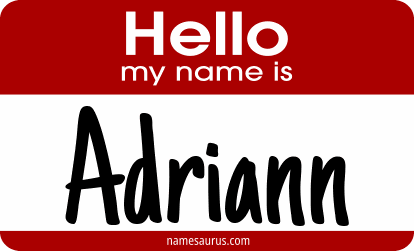 Hello my name is Adriann png download