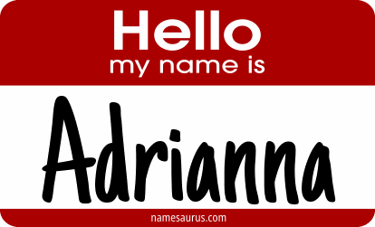 Hello my name is Adrianna png download