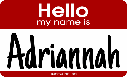 Hello my name is Adriannah png download