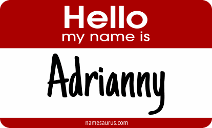 Hello my name is Adrianny png download