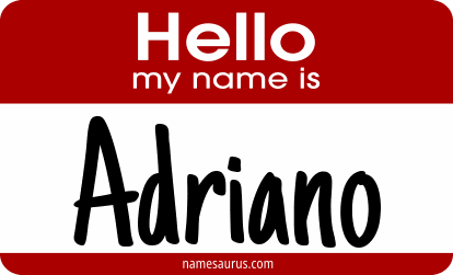 Hello my name is Adriano png download