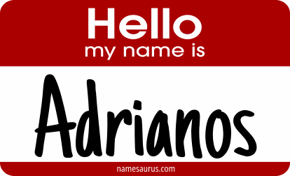 Hello my name is Adrianos png download