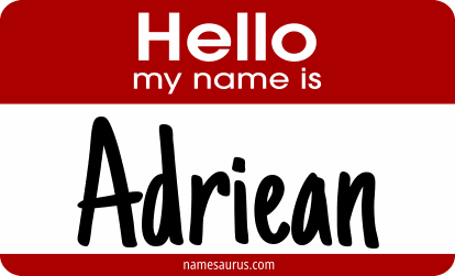 Hello my name is Adriean png download