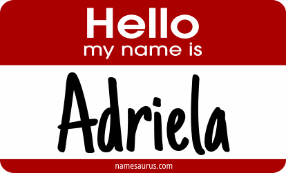 Hello my name is Adriela png download
