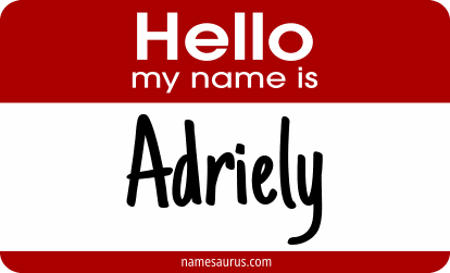 Hello my name is Adriely png download