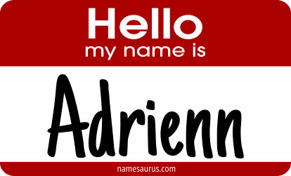 Hello my name is Adrienn png download