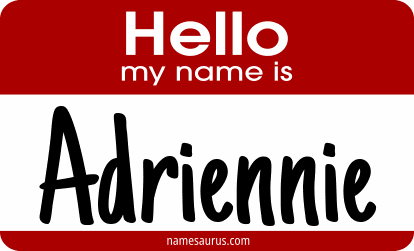 Hello my name is Adriennie png download