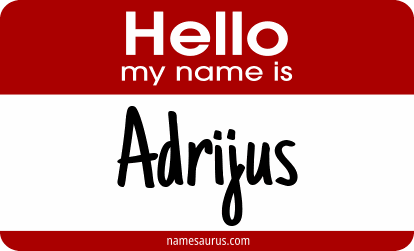 Hello my name is Adrijus png download