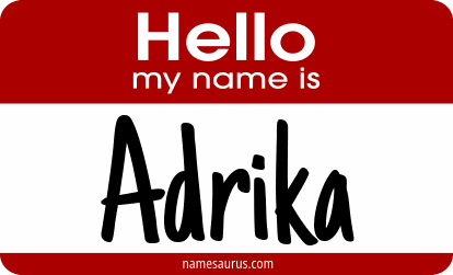 Hello my name is Adrika png download