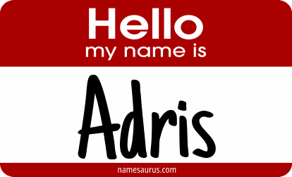 Hello my name is Adris png download