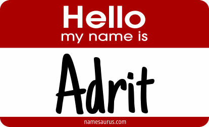 Hello my name is Adrit png download