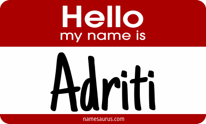 Hello my name is Adriti png download