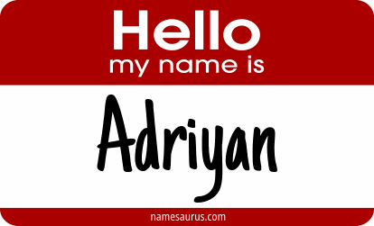 Hello my name is Adriyan png download