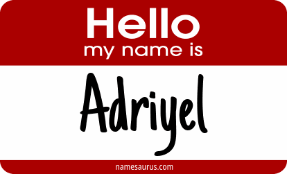 Hello my name is Adriyel png download